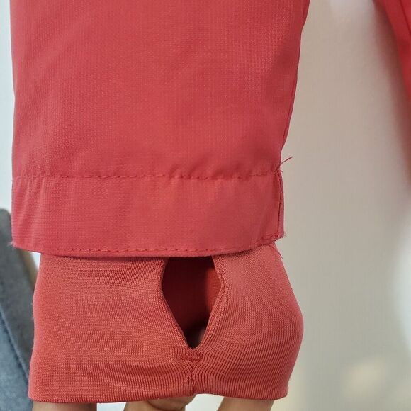 Therm Girl's Fleece Line Jacket Size 10 Pink Hooded Thumbholes EUC - Picture 3 of 10